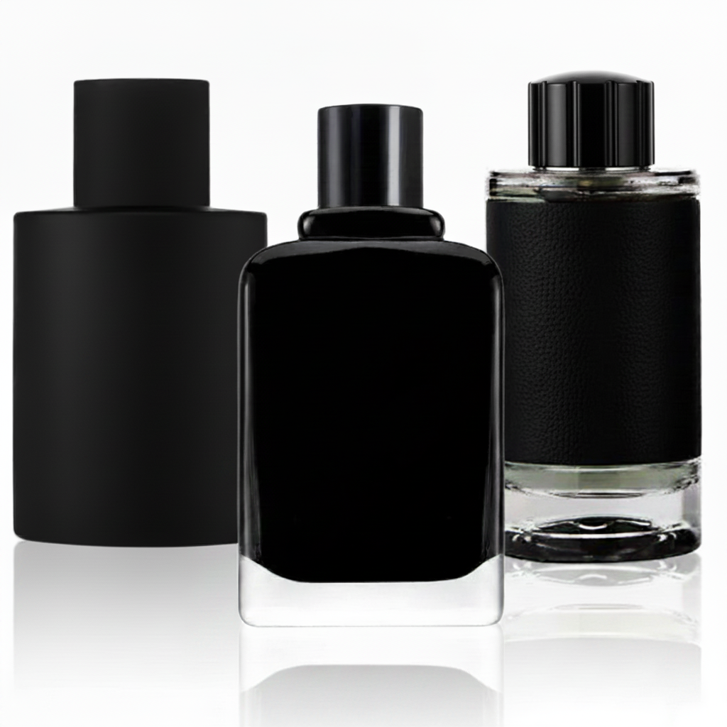 SET DE 3 PERFUMES: aroma de cuero, fragancia elegante de hombre y eau de parfum de aventura