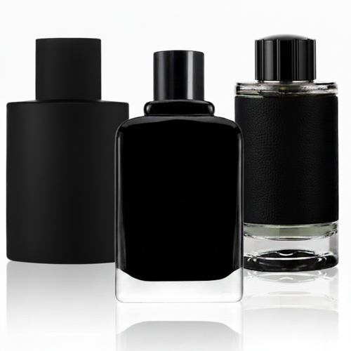 SET DE 3 PERFUMES: aroma de cuero, fragancia elegante de hombre y eau de parfum de aventura