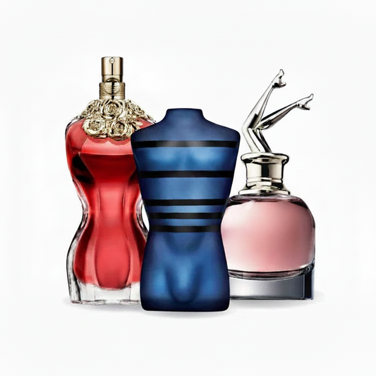SET DE 3 PERFUMES: floral afrutado, masculino intenso y provocador, 100 ml