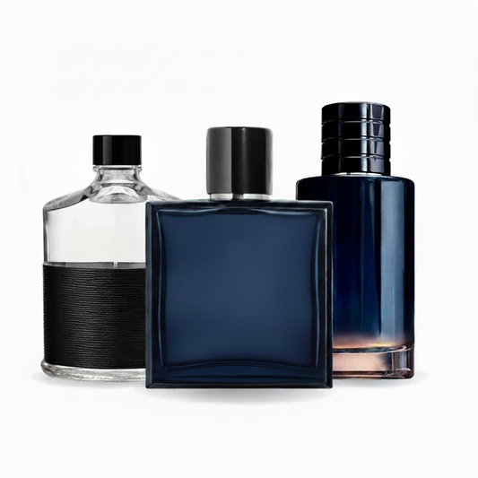 SET DE 3 PERFUMES: fragancia amaderada, aroma cítrico aromático y perfume fougère especiado, 100 ml